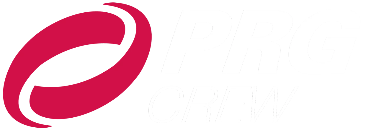 PRG Crew Logo with red Swoosh