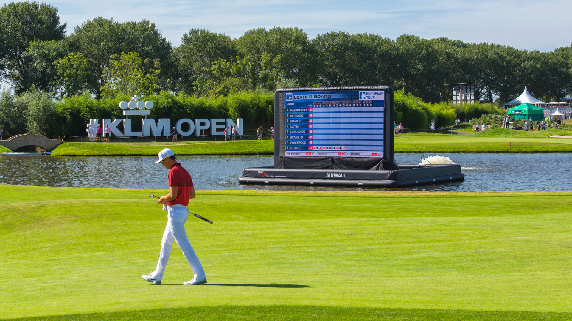PRG leverde LED schermen voor het KLM Open Golf Event.