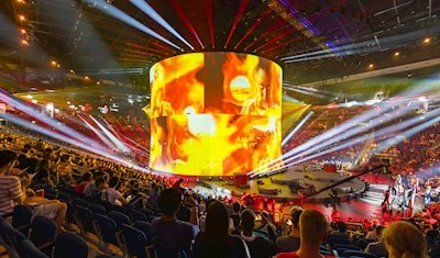 PRG provided all the event technology (rigging, static calculation, sound, video and lighting technology), including related video processing components for the PUBG e-Sport Competition in Berlin.