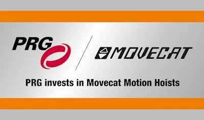 PRG invests in Movecat motion hoists — VMK S 500 and VMK S 1250 — innovative and notable for their unusual flexible handling, whilst satisfying the highest safety level on the market.