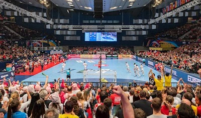 PRG suministró la tecnología de vídeo, iluminación y audio para el 14º Campeonato Europeo de Balonmano.
