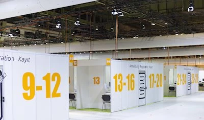 PRG has already proven its expertise and know-how for the smooth logistics and set-up of COVID-related major projects in a very short time, with the provision of the technical infrastructure for the temporary COVID- 19 treatment centre, in two halls on the Berlin exhibition grounds.