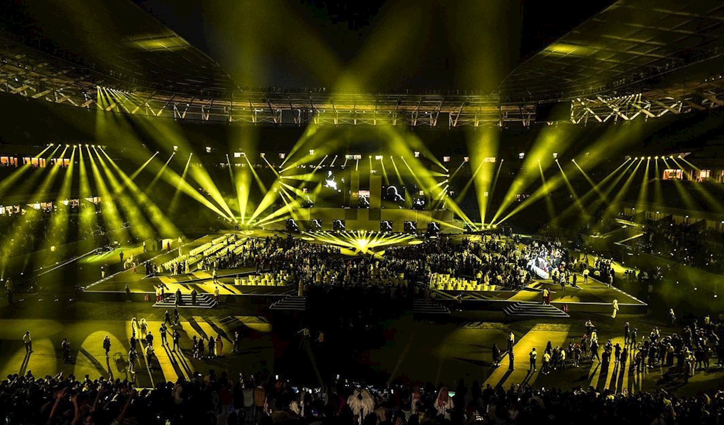 PRG Middle East and PRG France came together to deliver the spectacle for Qatar Creates providing audio, video, and lighting for this event.
