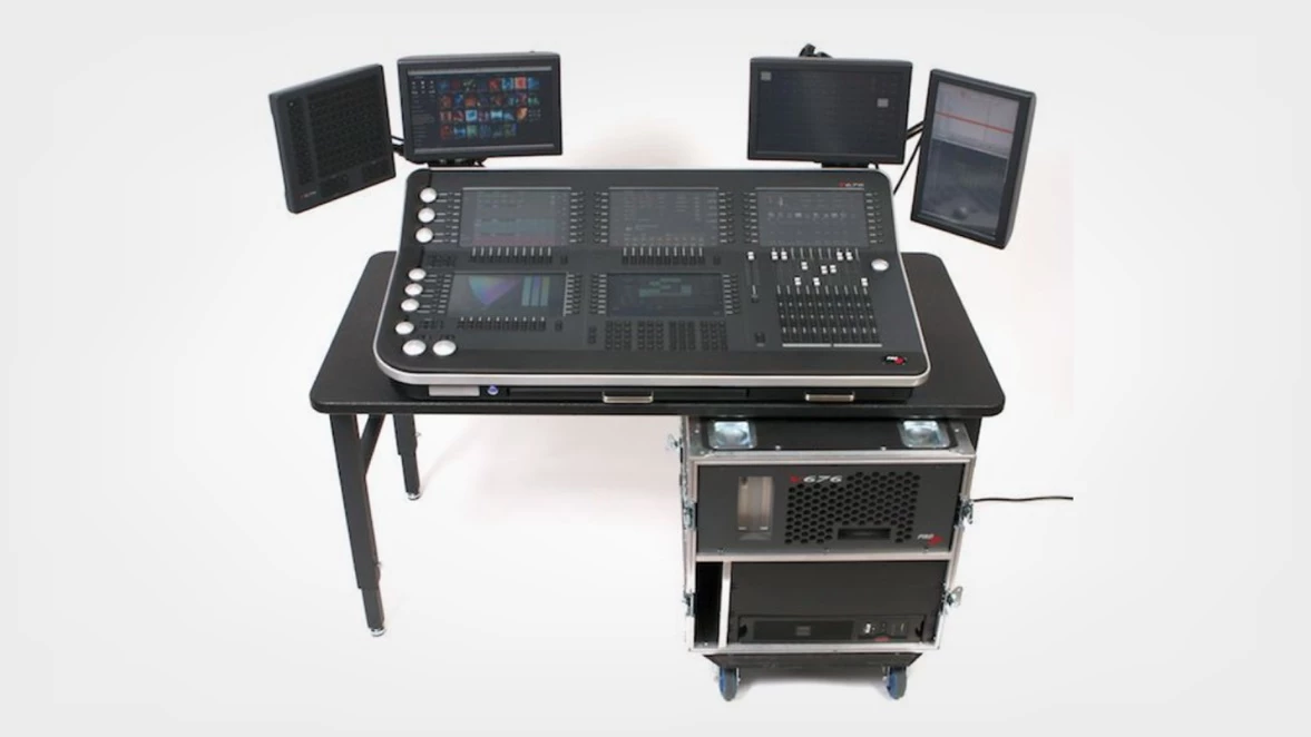 The Vx76 lighting and media control console family represents an elegant solution for programming and managing your lighting and video elements.