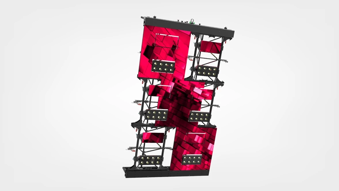 PRG bietet die WonderWall an, ein modulares, mietbares Bühnenbildprodukt.