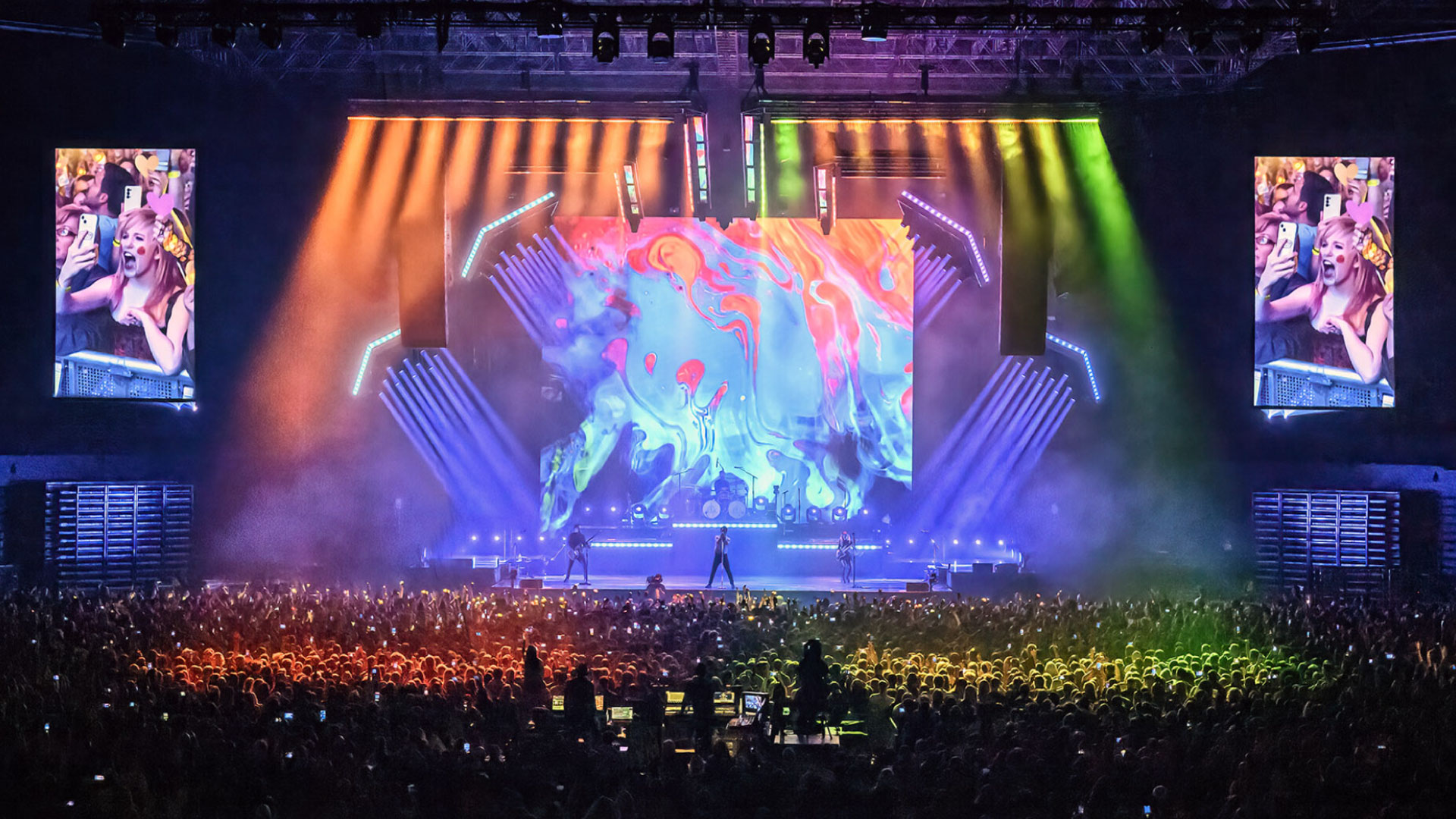 PRG delivers first-class lighting solutions for Panic at the Disco and unique show lighting.  Our lighting experts will be happy to support you!!